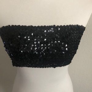 Sequined Tube Top